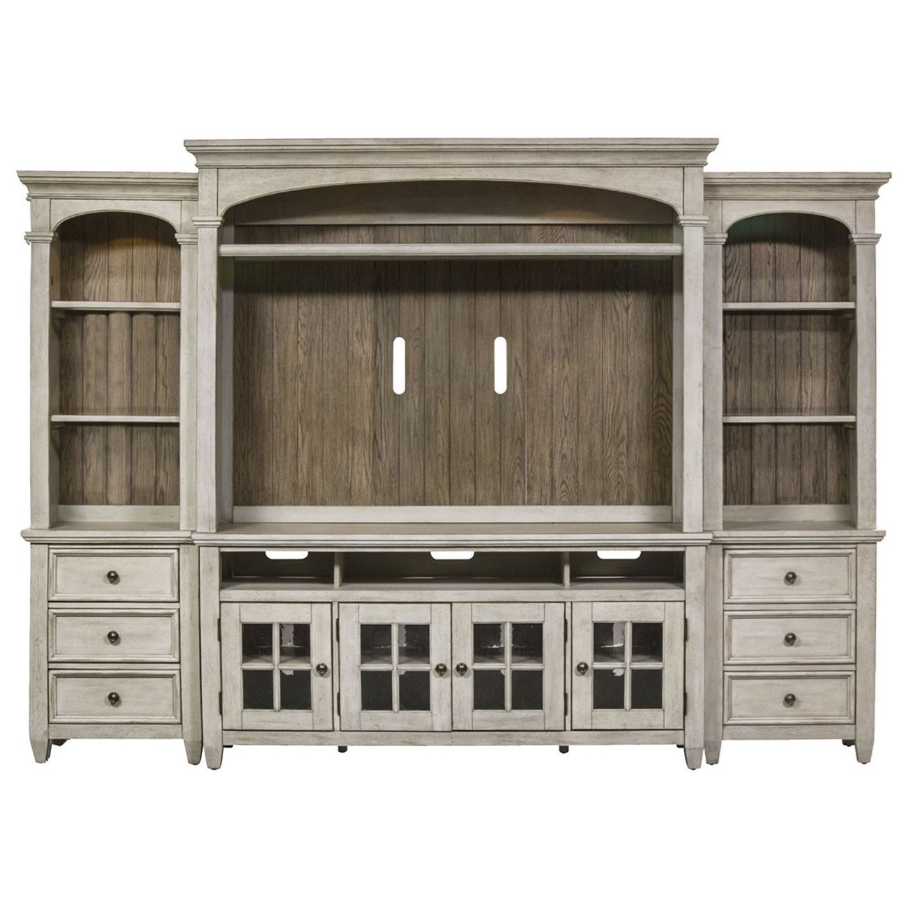 Liberty Furniture Heartland Transitional Entertainment Center With 